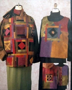* Indygo Junction Hooded Pullover Quilted Applique Quilt Pattern - Pat Koltz - Picture 1 of 3