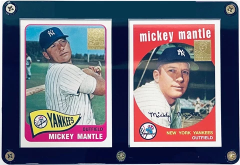 New York Yankees Mickey Mantle Ultra Pro 2 Card Plaque Cover