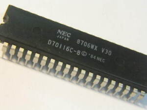 V 30-8 = UPD70116C-8 DIP-40,16-BitMicroprocessor, Original NEC
