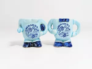 Set shaker vintage Bermuda uomo e donna spiaggia bums sale e pepe - Foto 1 di 4