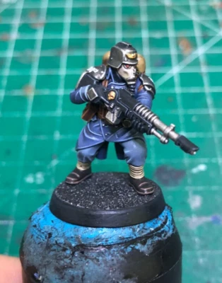 Раскрашенный лазгун Warhammer 40k Astra Militarum Death Korps of Krieg - Изображение 1 из 4