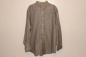 TURNBURY MEN'S DRESS SHIRT XL 17 1/2 34 OXFORD GRAY - Picture 1 of 10
