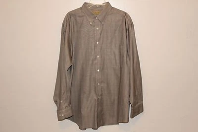 TURNBURY MEN'S DRESS SHIRT XL 17 1/2 34 OXFORD GRAY - Image 1 of 4