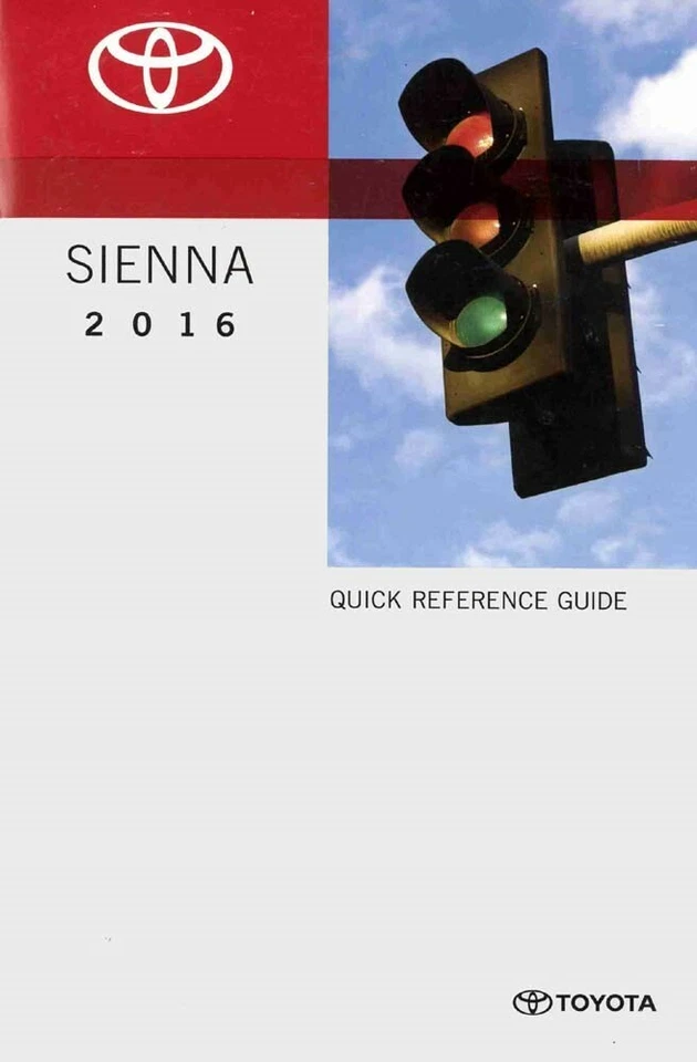 Toyota Sienna 2016 manual de guía de referencia rápida Foto 1 de 1