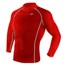Take Five Mens Skin Tight Compression Base Layer Running Shirt S~2XL Red 051