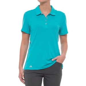 Adidas Women s Rangewear Stretch Polo Shirt Short Sleeve Teal XS NWT - Picture 1 of 6