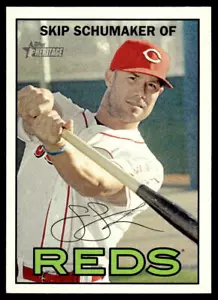 2016 Topps Heritage #257 Skip Schumaker Cincinnati Reds Baseball - Picture 1 of 2
