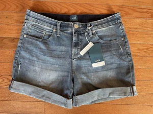 JAG Women's Alex Mid Rise Boyfriend Short Size 10 Denim Shorts NWT 498 - Picture 1 of 13