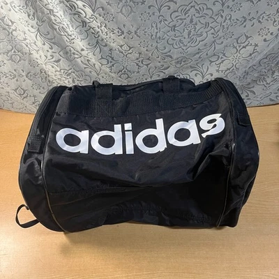 ADIDAS Black Duffle Bag Gym Sport Travel Workout - Image 1 of 4