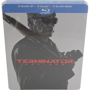 Terminator: Genisys Blu-Ray 3D + Blu-Ray Steelbook Limited Edition 2015 Region B - Picture 1 of 8