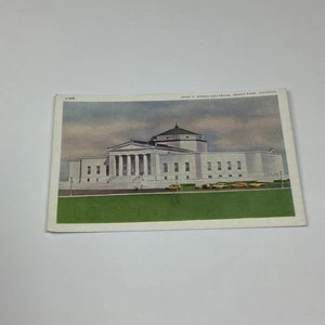Vintage Lithograph Postcard John G. Shedd Aquarium Chicago Grant Park - Picture 1 of 2