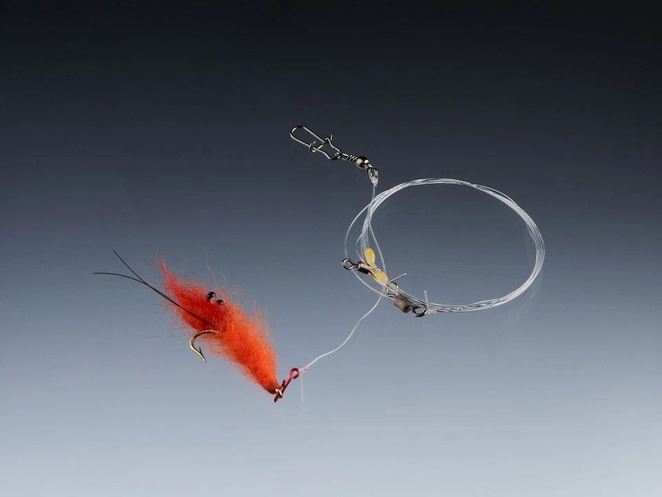 Balzer Meerforellen System Shrimp - Mefo Fliegen Vorfach - Bild 1 von 1