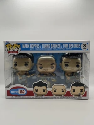 Funko Pop! Blink-182 Vinyl Figures 3-Pack Mark Hoppus Travis Barker - Image 1 of 4