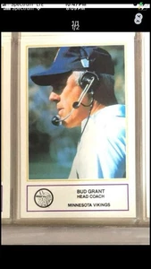 1985 Minnesota Vikings Police #2 Bud Grant Football Karte - Bild 1 von 1