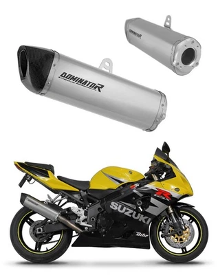 GSXR 600 K1-K5 2001-2005 Terminale di Scarico Marmitta Silenziatore Titanio HP6 - Immagine 1 di 4