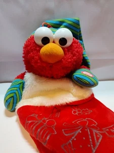 Elmo Animated Christmas stocking with sound and talking Elmo - Bild 1 von 4