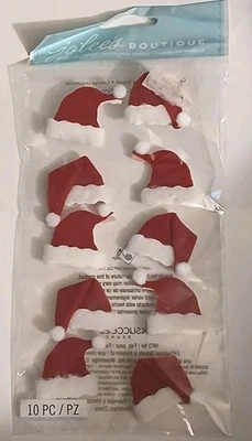 RARO NUEVO Jolee's Sombreros de Papá Noel Pegatinas de Navidad Nuevo en Paquete Foto 1 de 3