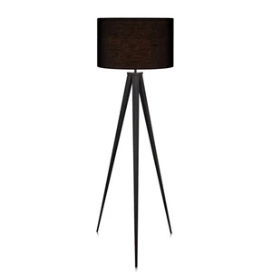 Teamson Home Tripod Floor Lamp with Black Shade by Teamson Home Modern Lighting - Picture 1 of 8