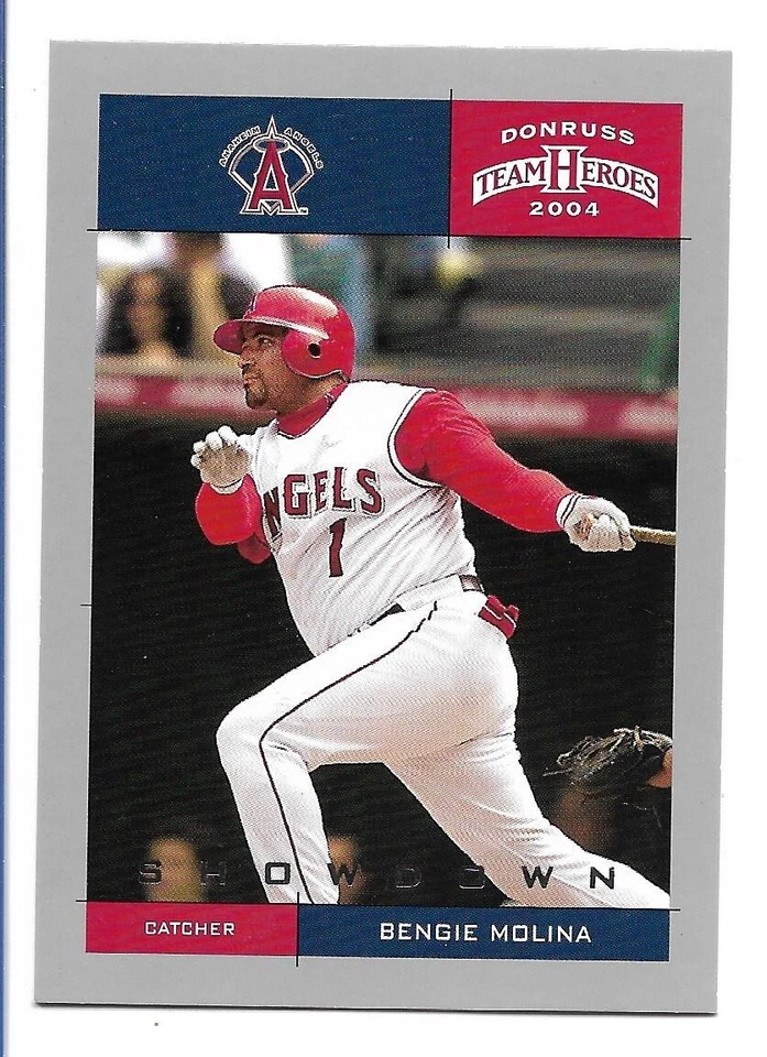 Bengie Molina 2004 Donruss Team Heroes Showdown Silver #5  #41/50  Angels - Image 1 of 2