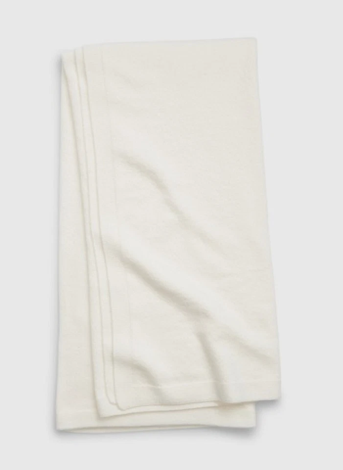 NWT Baby Gap Cashsoft Ivory Frost Blanket 40" x 40" Unisex Super Soft! - Изображение 1 из 1