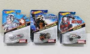 (3) Hot Wheels Marvel Guardians Of The Galaxy Rocket Raccoon, Ultron & Ant-Man - Picture 1 of 6