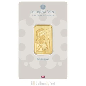 20g Gold Bar Britannia Minted - Picture 1 of 4