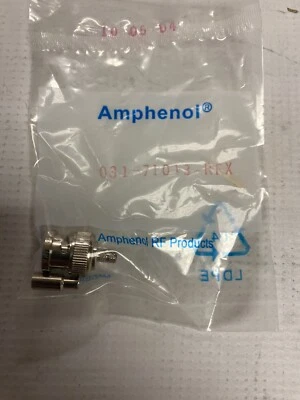 [5-Pk] Amphenol 031-71013-RFX BNC Straight Crimp Plug RG-179 Belden 179DT 75 Ohm - Image 1 of 4