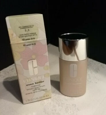 NIB! Clinique Even Better Makeup SPF 15 - Evens & Corrects - Golden (D-G) - Image 1 of 4