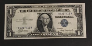 1935 A $1 one dollar Silver Certificate note almost uncirculated TA Block - Picture 1 of 2