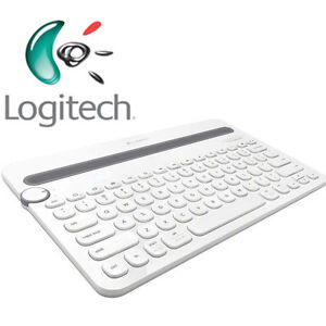 Logitech K480 Bluetooth Multi-Device Keyboard / Keyboard - Wireless - White - DE