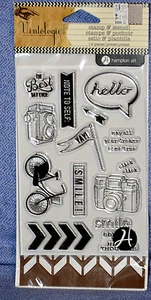 Sello y plantilla transparentes Hampton Art Vintologie - Mod Greetings - SC0641: ¡NUEVO! - Imagen 1 de 2