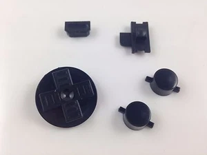 GB Buttons A B Button D-pad and Dust cover for Nintendo Gameboy DMG - Black - Picture 1 of 2