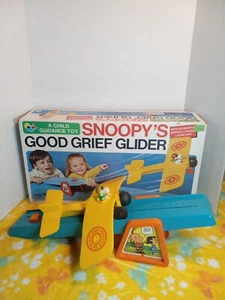 Rare Vintage 1977 Snoopy's Good Grief Glider Toy With Box Peanuts Charlie Brown - Picture 1 of 18