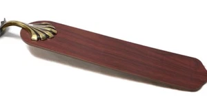 Faux Wood Gold Toned Hardware Indoor Ceiling Fan Replacement Blade 25” A14 - Picture 1 of 6