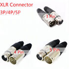 Connecteur audio XLR 3P/4P/5P prise Canon mâle/femelle microphone 3P/5P contenu