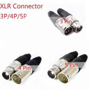 Canon Plug Sockets Male/Female Microphone Audio XLR Connectors 3P/4P/5P ConR_hg - Picture 1 of 18