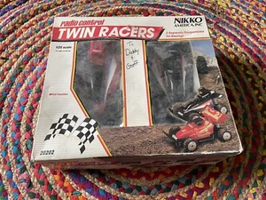 vintage Nikko RC Twin Racers 20202 tested working w original box 1/20 buggy - Picture 1 of 10