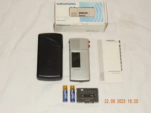 GRUNDIG Stenorette Sh23 Diktiergerät Aufnahmegerät mit 2 Batt.,Kassette 30+Case - Bild 1 von 19