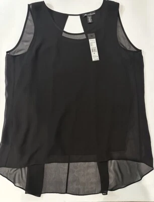 Blusa Kenneth Cole New York Feminina Preta Top The Veronica Tamanho M Nova com Etiquetas - Imagem 1 de 4