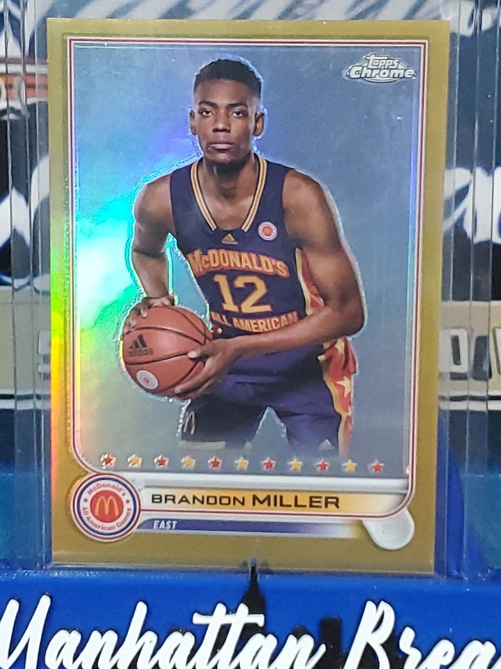 2022 Topps Chrome McDonalds Basketball Pick Your Card BASE PARALLEL AUTO INSERT - Image 1 of 4