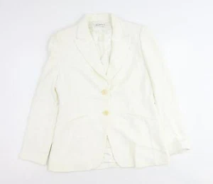 Planet Womens Ivory Jacket Blazer Size 12 Button - Picture 1 of 10