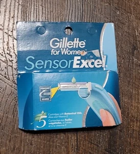 Gillette for Women Sensor Excel Nachfüllpatronen 5 Patronen Neu - Bild 1 von 2