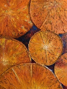 Orange Mandarins Fruits Original Oil Painting On Canvas By Artist SvitsArt - Picture 1 of 4