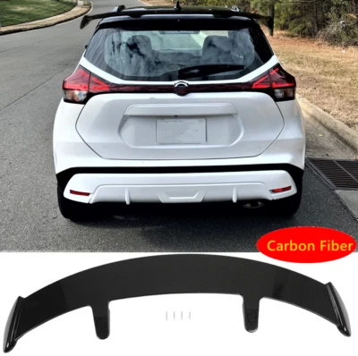 52'' Rear Trunk Window Roof Spoiler Wing Carbon Fiber For 2021-2024 Nissan Kicks Foto 1 de 4
