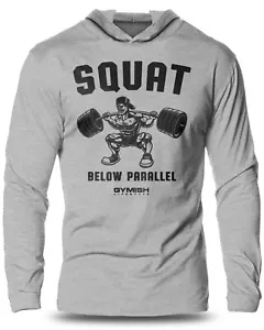 017. Squat Lightweight Long Sleeve Hooded T-Shirt for Men - Picture 1 of 12