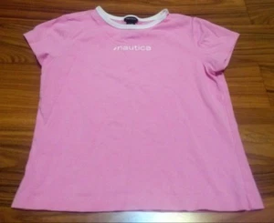 Girl's Nautica Pink/White Top - Picture 1 of 2