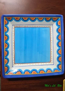 Living Art Majolica Large Hand Painted Platter - Picture 1 of 6
