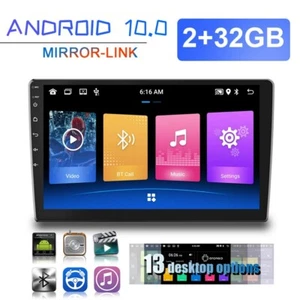 2+32G 10.1" Radio Android 10.0 Car Stereo GPS Wifi Touch Screen FM For Nissan - Picture 1 of 12