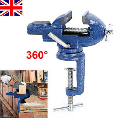 Heavy Duty Engineer Vice Vise Swivel Base Workshop Clamp Jaw Work Bench Table UK • 13.99£