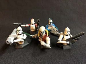 Star Wars Gentle Giant Clone Trooper Bust-Ups Saesee Tiin With Mask Lot of 5 - Picture 1 of 13